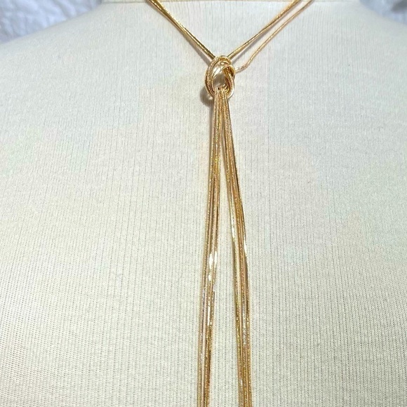 Jewelry - 💎NEW Classic Gold Multi Strand Knot Chain Necklace
